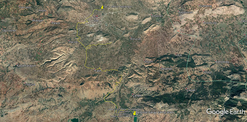 Zile Ana Sulama Kanalı Kenarı Parkuru